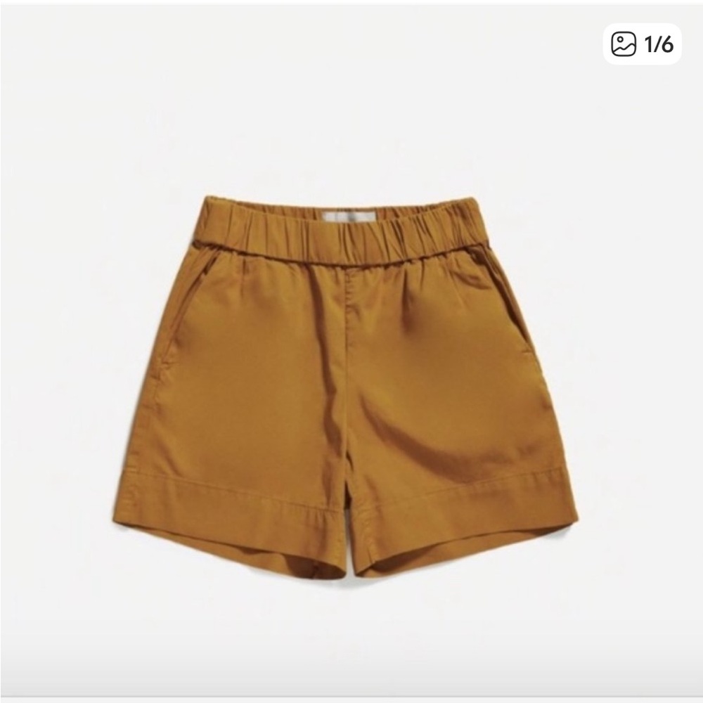 Everlane easy chino shorts in ochre